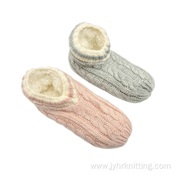 Warm Knitted Fuzzy Ballerina House Slippers